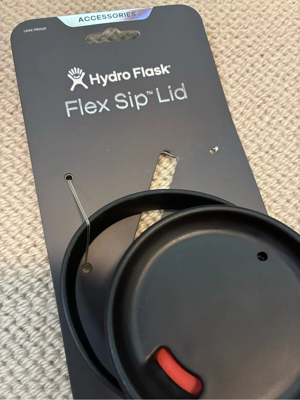 Hydro Flask Black Flex Sip Lid Wide NWT